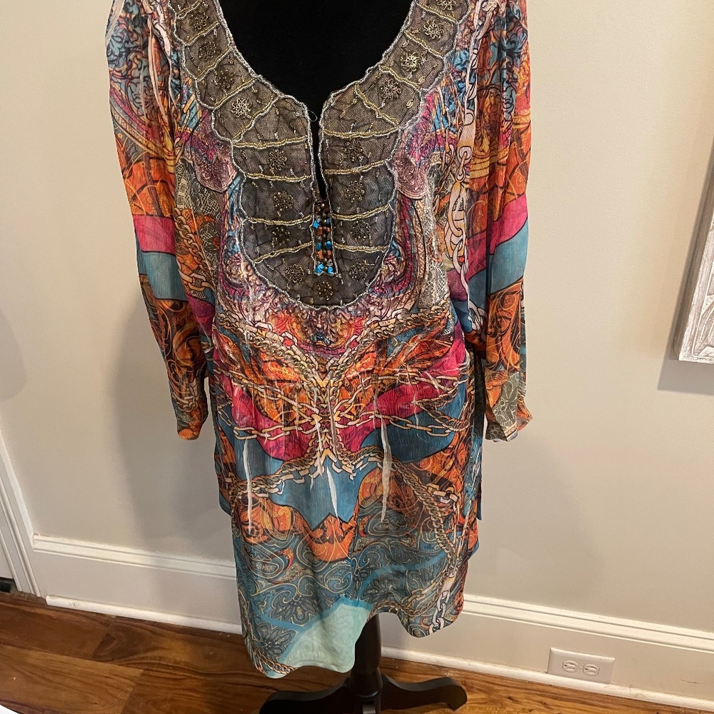 Pretty plus size bohemian style blouse.  New with tags.